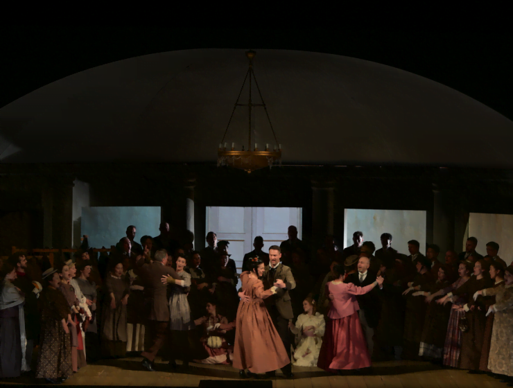 Eugen Onegin in Hamburg - klassische Inszenierung Eugen Onegin